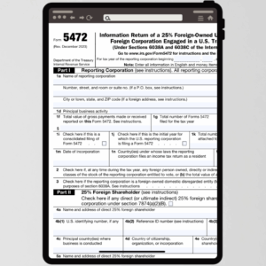 Late Filing Form 5472: What Foreign-Owned LLCs Need to Know About ...
