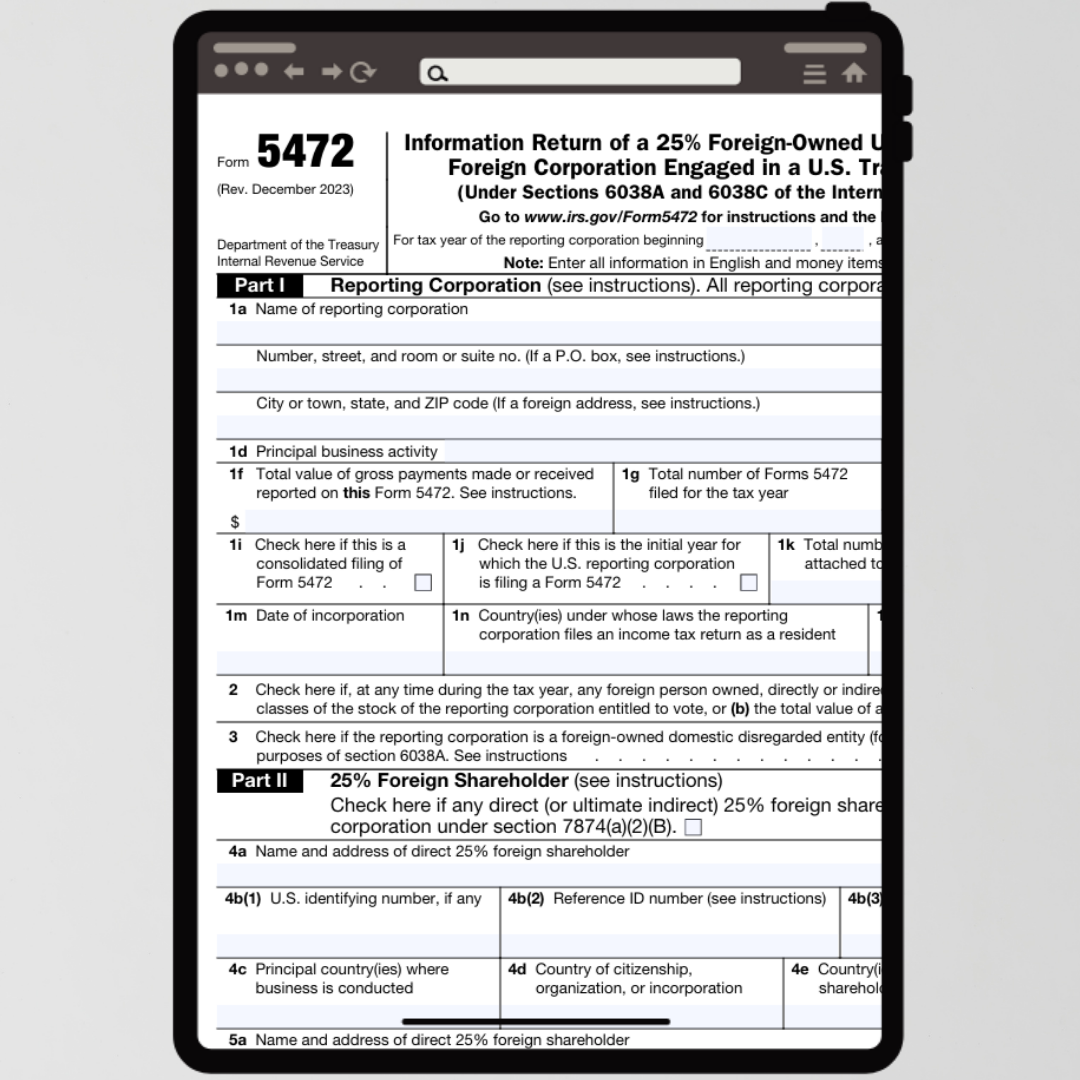 Late Filing Form 5472: What Foreign-Owned LLCs Need to Know About ...